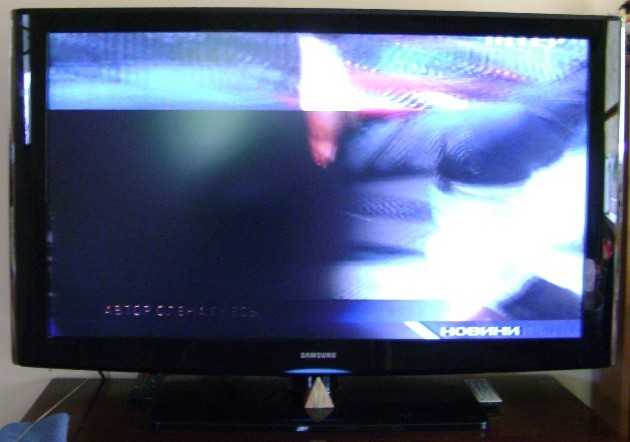 Темный экран на телевизоре
