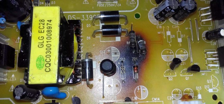 Замена блока питания телевизора